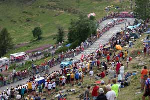 Arrivée à l'Alpe d'Huez du Tour de France 2006