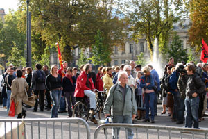 Rassemblement devant la Préfecture le 18 septembre 2007